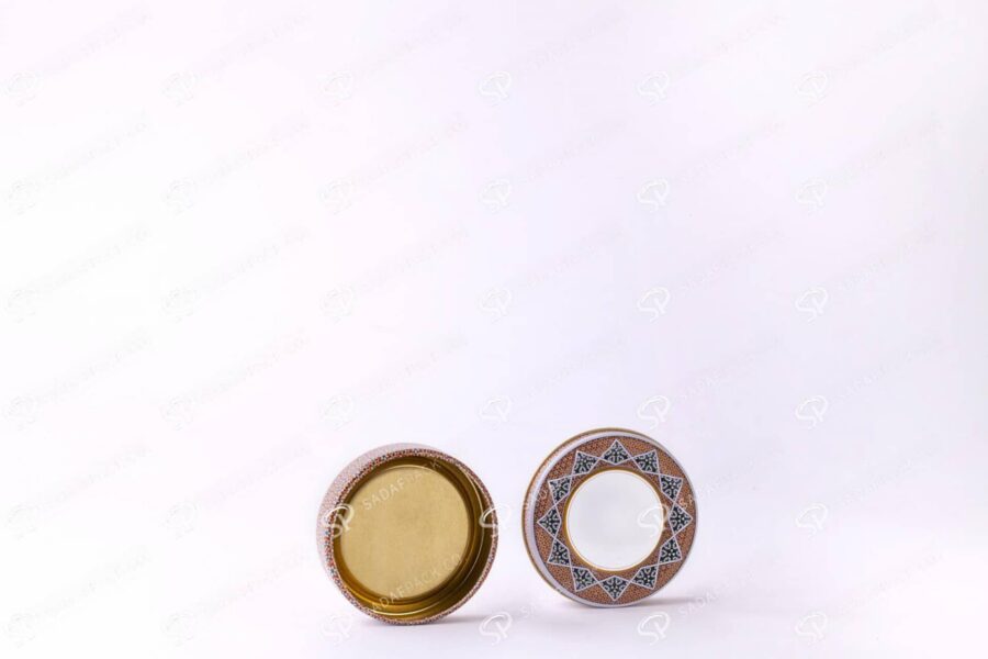 ##tt##-Saffron Metal Container - 3 grams