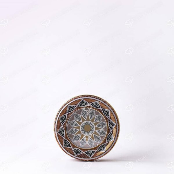 ##tt##-Saffron Metal Container - 7 grams