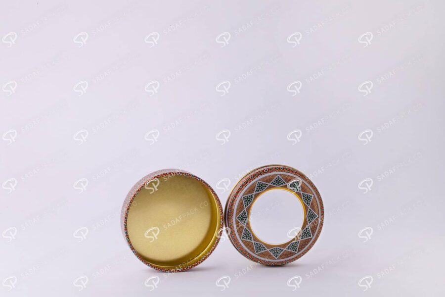 ##tt##-Saffron Metal Container - 10 grams
