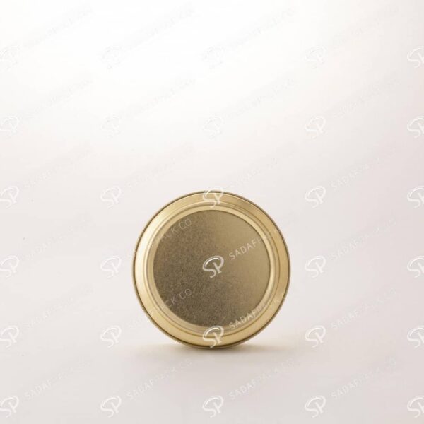 ##tt##-Saffron Metal Container Gold 100 without window