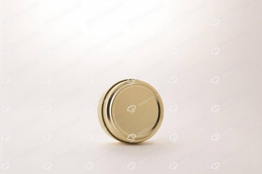 ##tt##-Saffron Metal Container Gold 100 without window
