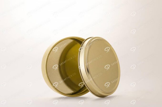 ##tt##-Saffron Metal Container Gold 300 without window