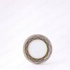 ##tt##-Saffron Metal Container White Bottom Circle 11 High Bottom