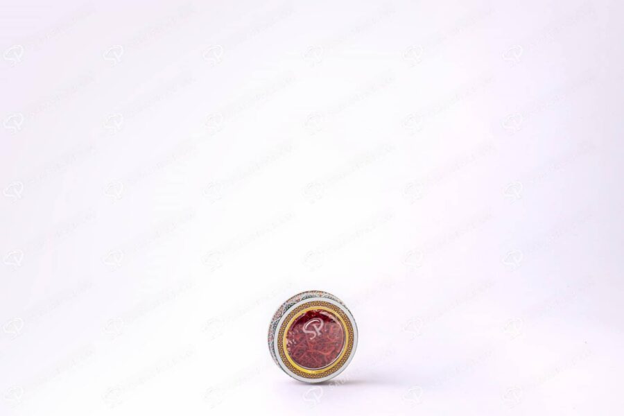 ##tt##-Saffron Metal Container White Bottom Circle 5