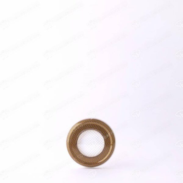 ##tt##-Saffron Metal Container White Bottom Circle 6.5