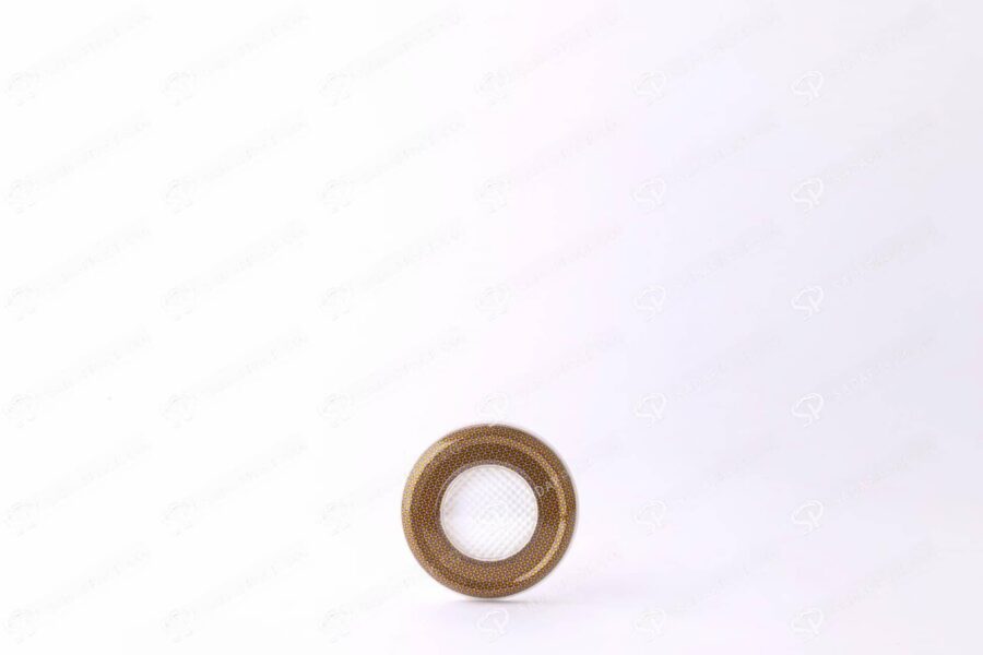 ##tt##-Saffron Metal Container White Bottom Circle 6.5