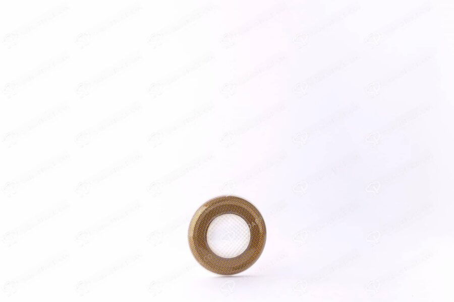 ##tt##-Saffron Metal Container White Bottom Circle 6.5
