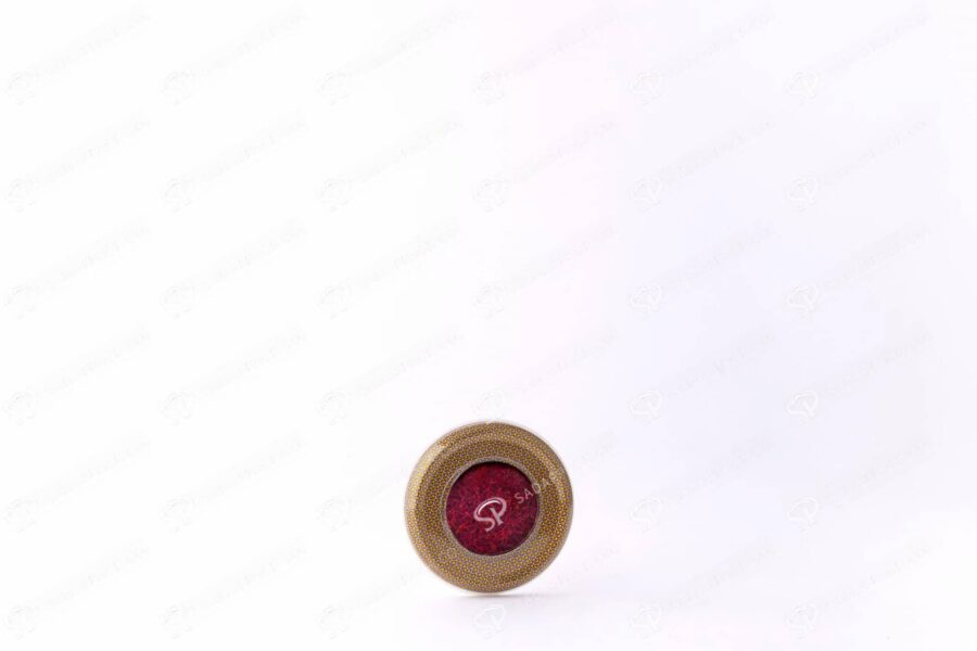 ##tt##-Saffron Metal Container White Bottom Circle 6.5