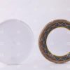 ##tt##-Saffron Metal Container White Bottom Circle 17 High Bottom