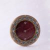 ##tt##-Saffron Metal Container White Bottom Circle 17 High Bottom