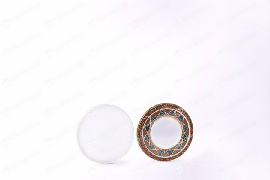 ##tt##-Saffron Metal Container White Bottom Circle 9