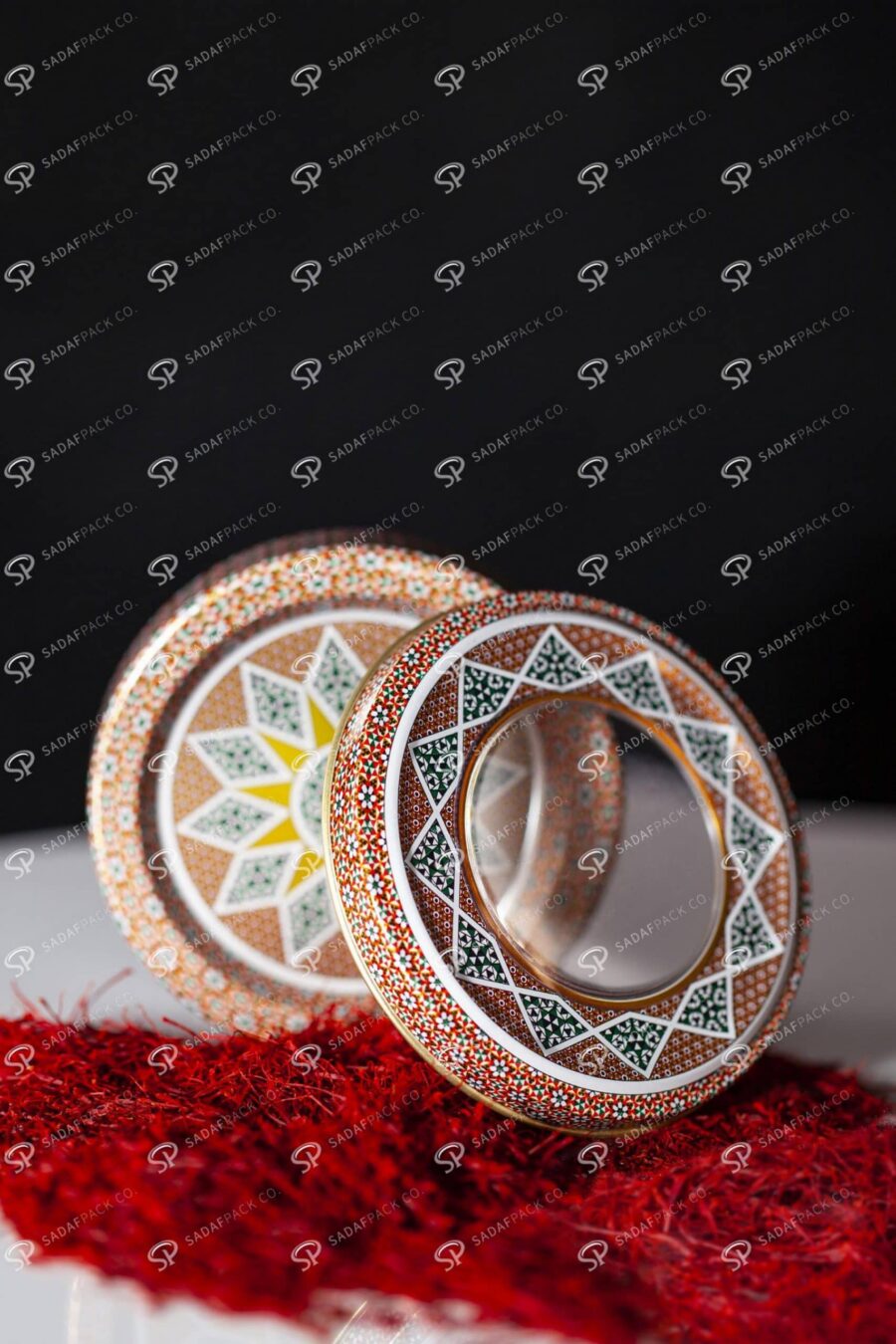علبة زعفران معدنية - 5 غرام