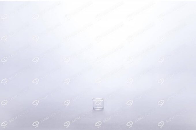 حاوية مسحوق زعفران كريستالي-أبيض قصير
