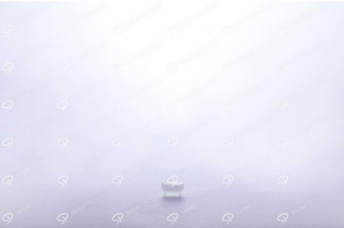 حاوية مسحوق زعفران كريستالي-أبيض طويل