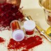 حاوية مسحوق زعفران كريستالي-أبيض طويل