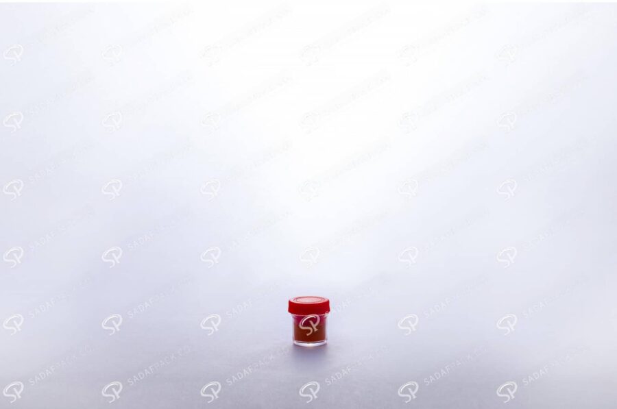 ##tt##-Saffron Powder Crystal Container - Red Short
