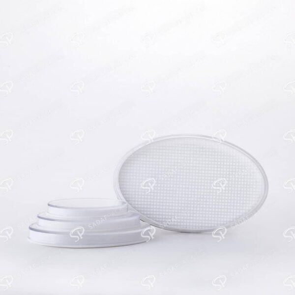 White Oval Bottom