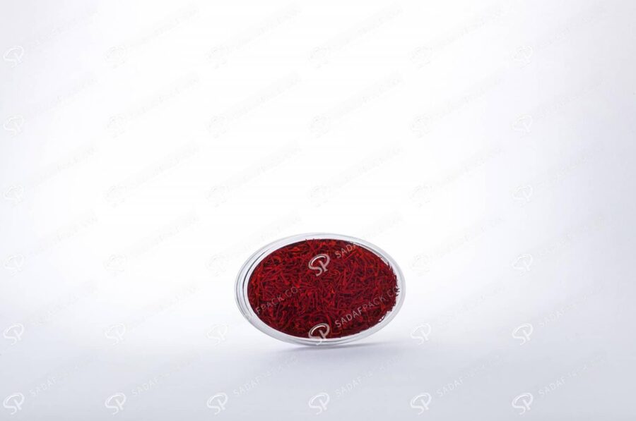 ##tt##-Saffron Crystal Container - Oval 1