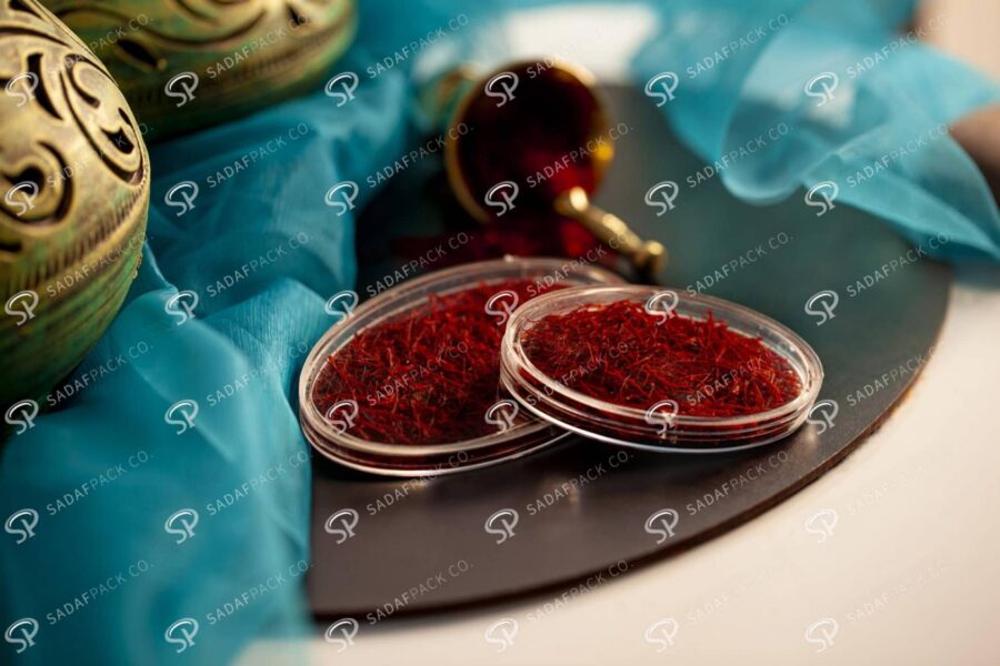 ##tt##-Saffron Crystal Container - Oval 1