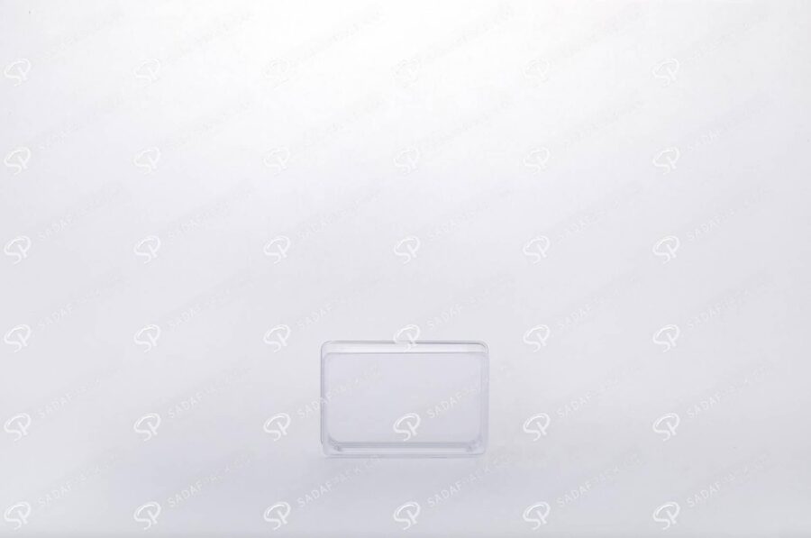 ##tt##-Saffron Rectangular Crystal Container - 1 (4 Deep)