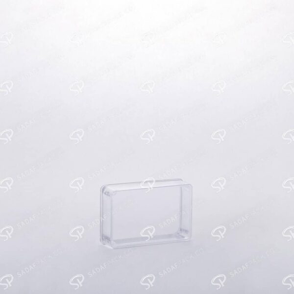 ##tt##-Saffron Rectangular Crystal Container - 1 (4 Deep)
