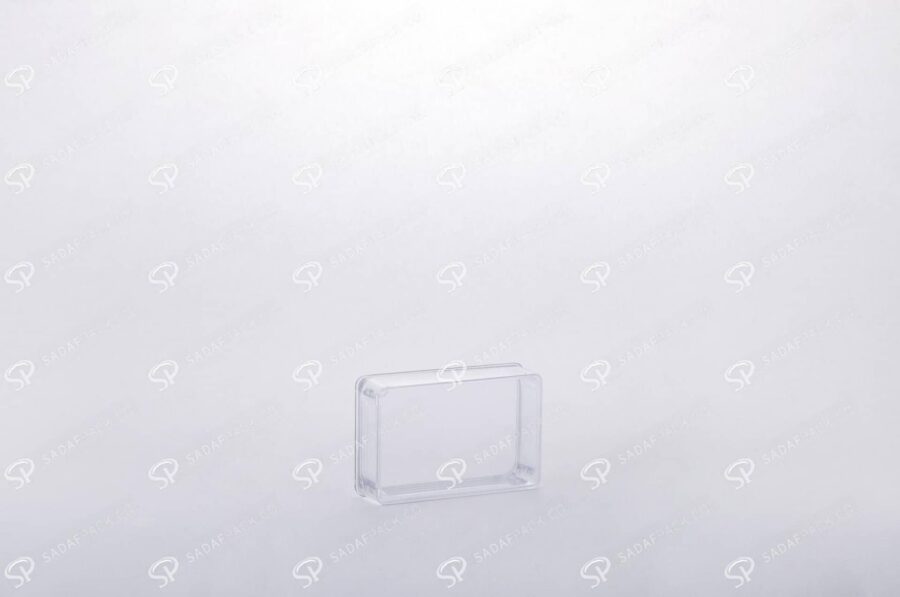 ##tt##-Saffron Rectangular Crystal Container - 1 (4 Deep)