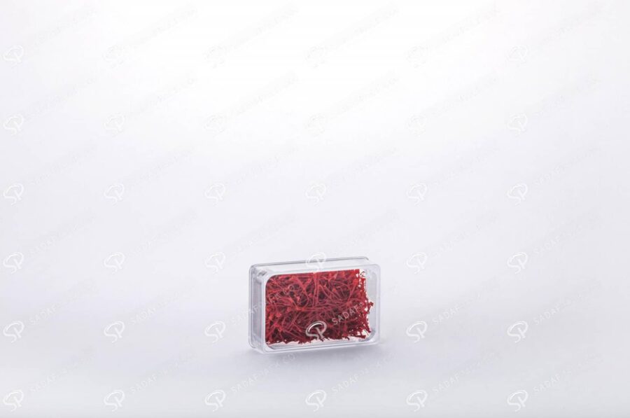 ##tt##-Saffron Rectangular Crystal Container - 1 (4 Deep)