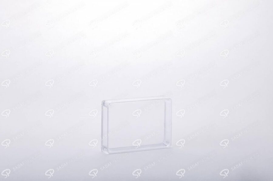##tt##-Saffron Rectangular Crystal Container - 2 (7 Deep)