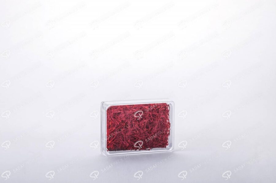 ##tt##-Saffron Rectangular Crystal Container - 2 (7 Deep)