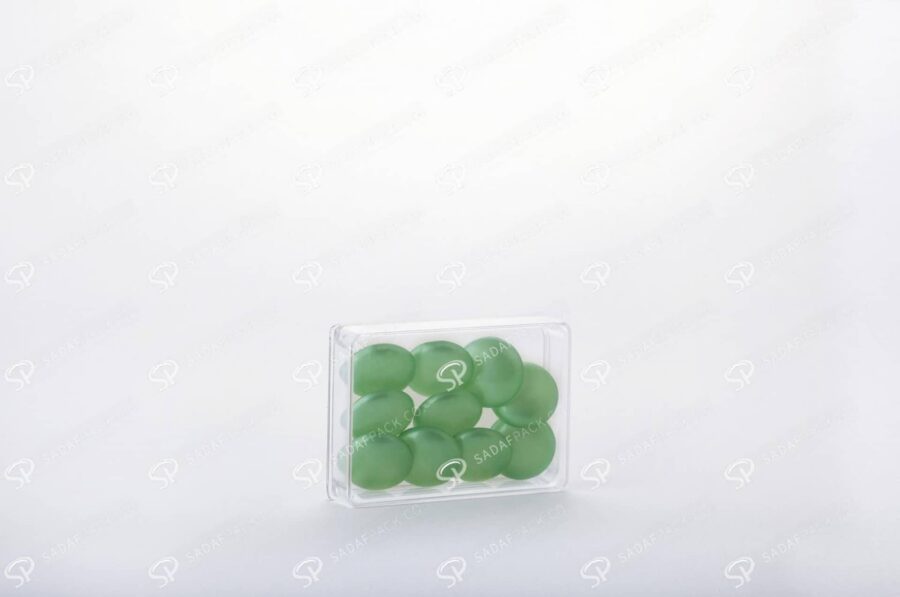 ##tt##-Saffron Rectangular Crystal Container - 2 (7 Deep)