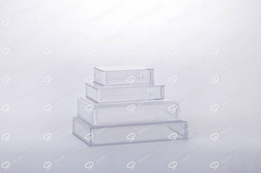 ##tt##-Saffron Rectangular Crystal Container - 2 (7 Deep)