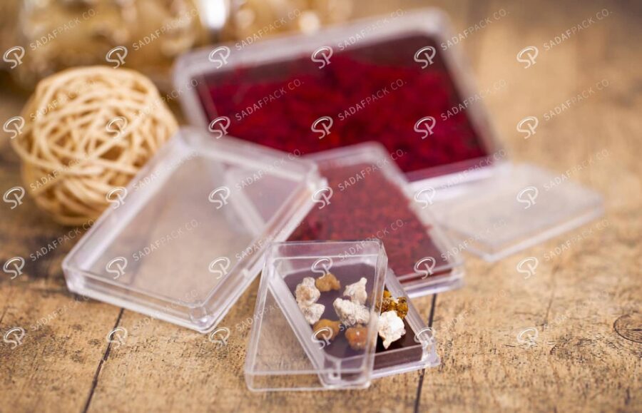 ##tt##-Saffron Rectangular Crystal Container - 2 (7 Deep)