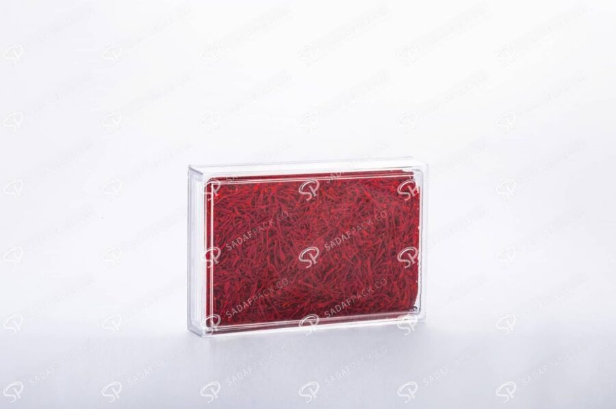 ##tt##-Saffron Rectangular Crystal Container - 3 (10.5)