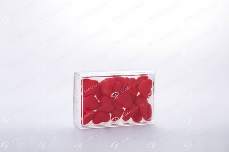 ##tt##-Saffron Rectangular Crystal Container - 3 (10.5)