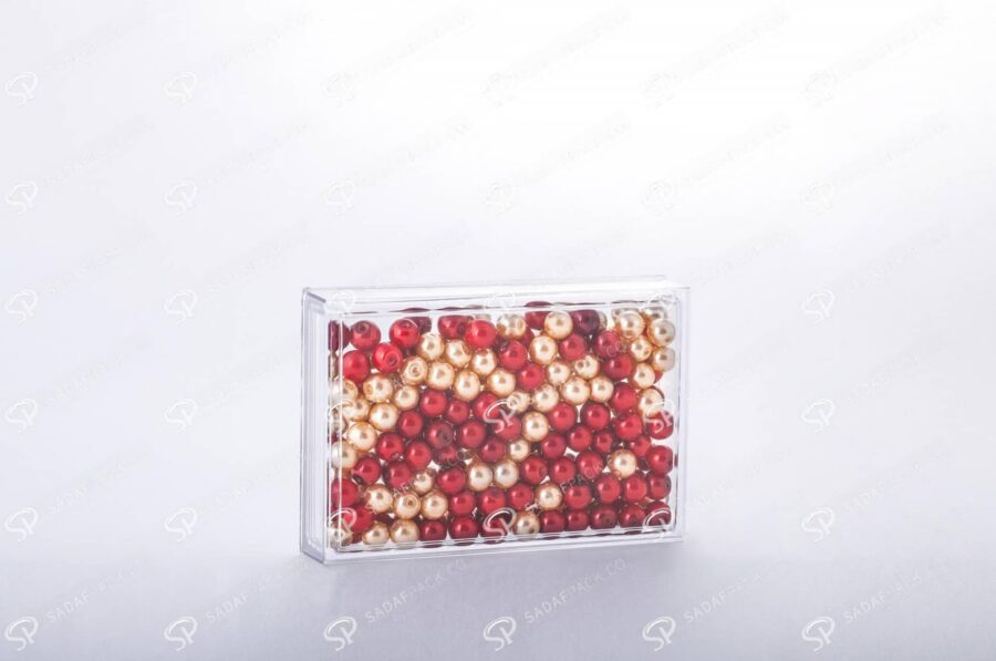 ##tt##-Saffron Rectangular Crystal Container - 3 (10.5)