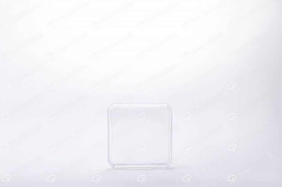 ##tt##-Saffron Crystal Container - Convex Square