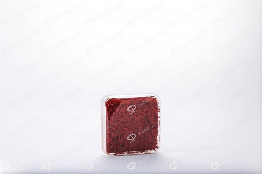 ##tt##-Saffron Crystal Container - Convex Square