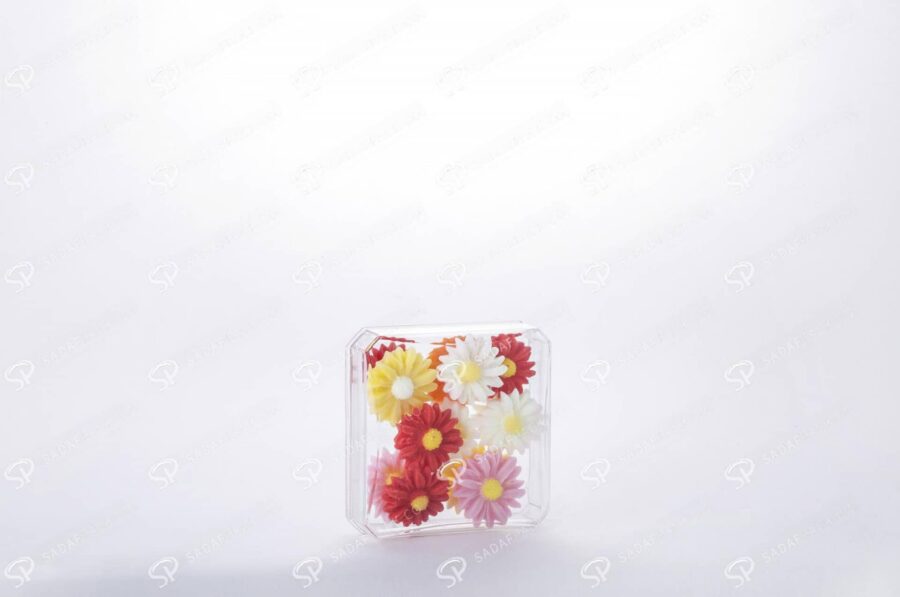 ##tt##-Saffron Crystal Container - Convex Square