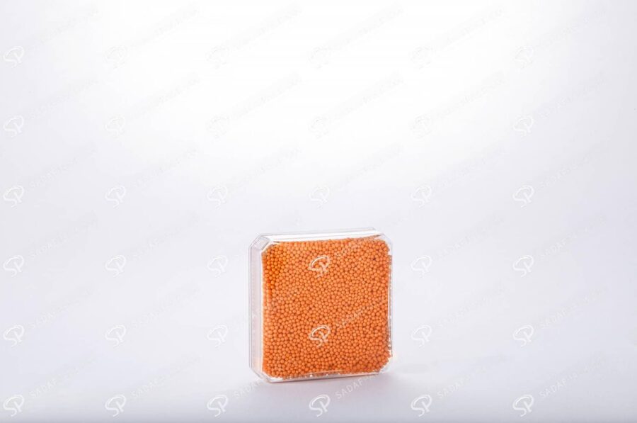 ##tt##-Saffron Crystal Container - Convex Square