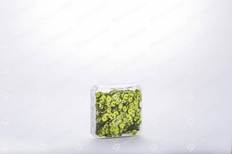##tt##-Saffron Crystal Container - Convex Square