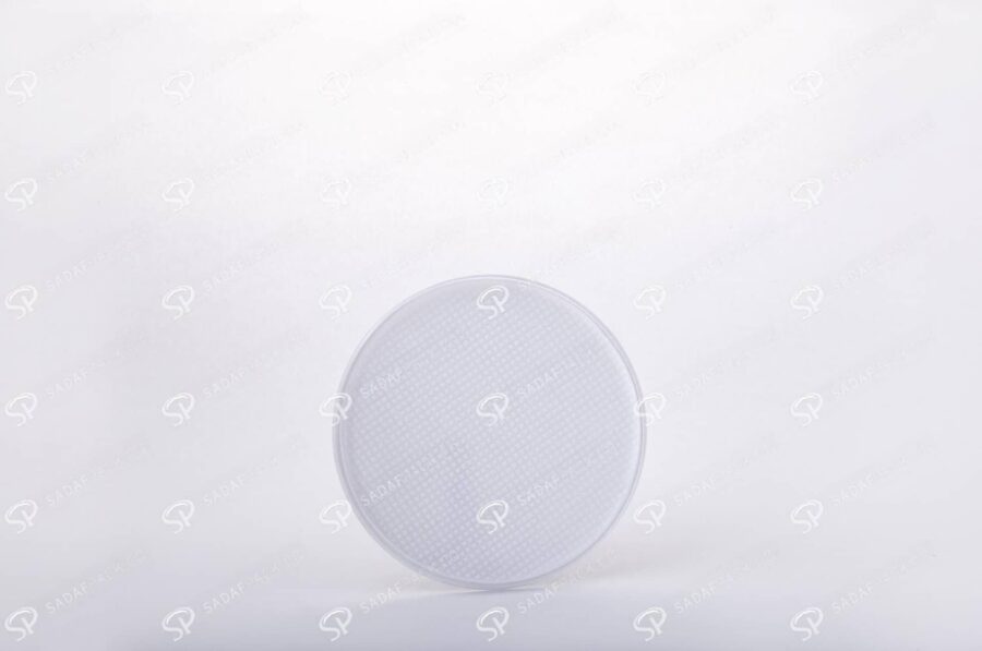 ##tt##-Saffron Crystal White Bottom Container - Round 5 (10 Slim)