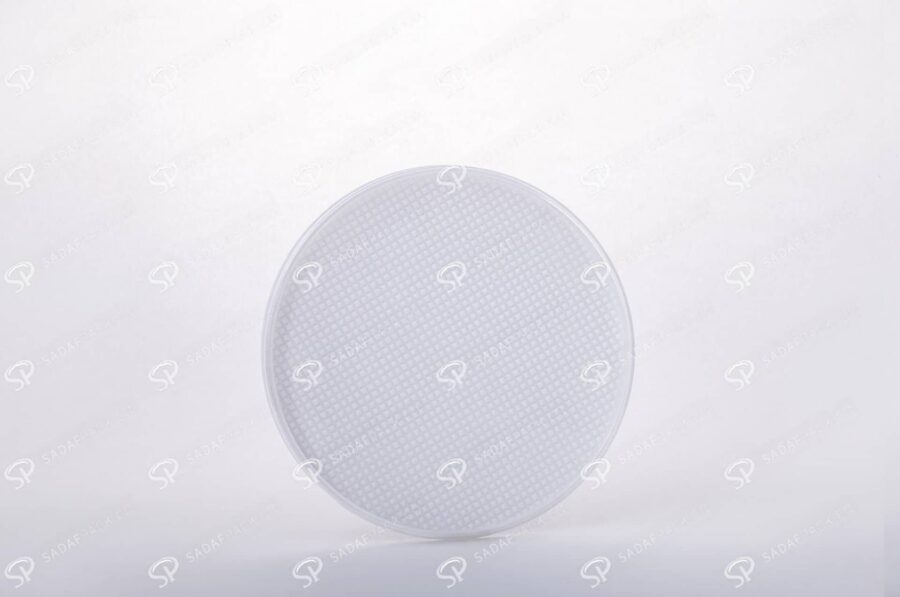 ##tt##-Saffron Crystal White Bottom Container - Round 6 (11 Slim)