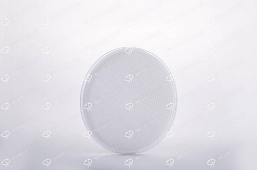 ##tt##-Saffron Crystal White Bottom Container - Round 6 (11 Slim)