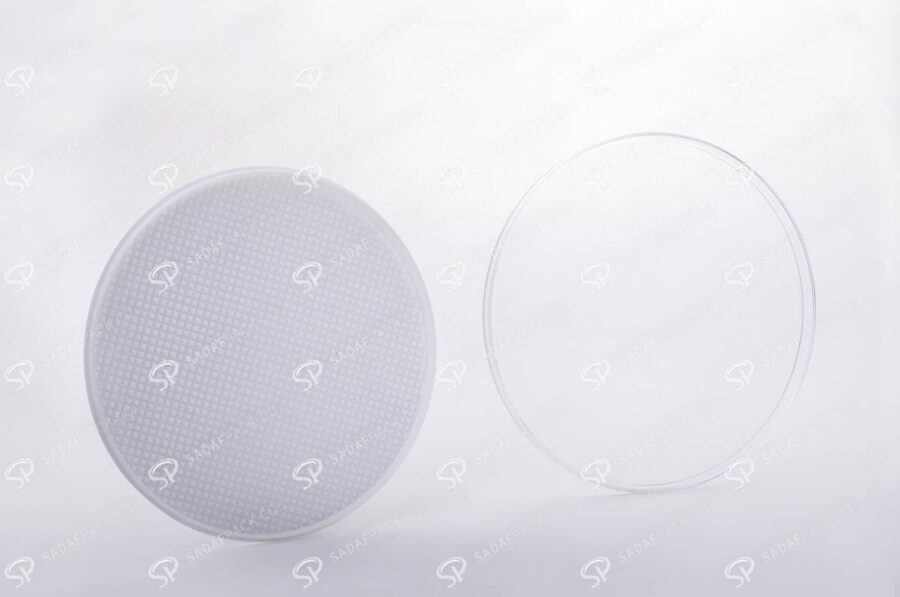 ##tt##-Saffron Crystal White Bottom Container - Round 6 (11 Slim)