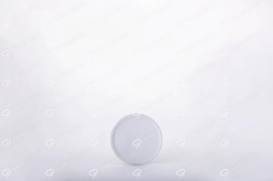 ##tt##-Saffron Crystal White Bottom Container - Round 1 (5 Slim)