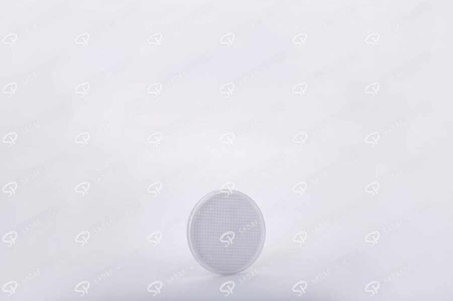 ##tt##-Saffron Crystal White Bottom Container - Round 1 (5 Slim)