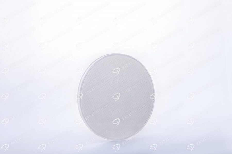 ##tt##-Saffron Crystal White Bottom Container - Round 4 (9 Slim)
