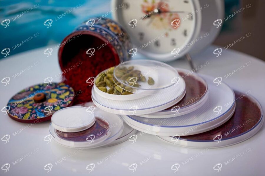##tt##-Saffron Crystal White Bottom Container - Deep Round 5 (14 Medium)