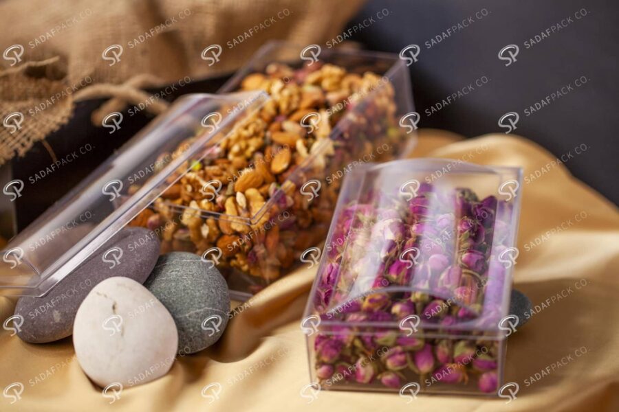 ##tt##-Crystal Container - Convex Designed Rectangular Big
