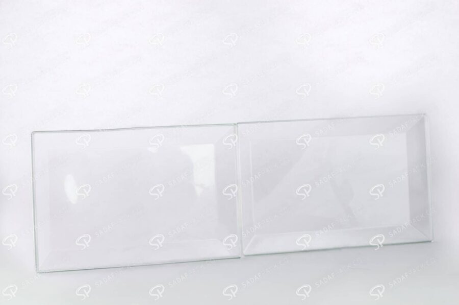 ##tt##-Crystal Container - Transparent Designed Rectangular 200